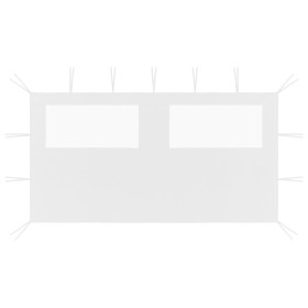 Pavillon-Seitenwand mit Fenstern weiß 4x2 m von vidaXL, Zubehör für Pavillons und Pavillons - Ref: Foro24-3070424, Preis: 23,...