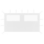 Gazebo side wall with windows white 4x2 m by vidaXL, Accessories for pavilions and gazebos - Ref: Foro24-3070424, Price: 22,8...