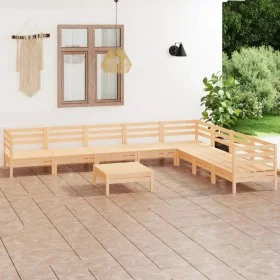 Garden furniture set 9 pieces solid pine wood by vidaXL, Garden sets - Ref: Foro24-3083109, Price: 389,60 €, Discount: %
