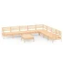 Gartenmöbel-Set 9-teilig aus massivem Kiefernholz von vidaXL, Gartensets - Ref: Foro24-3083109, Preis: 389,60 €, Rabatt: %