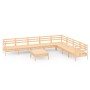 Gartenmöbel-Set 9-teilig aus massivem Kiefernholz von vidaXL, Gartensets - Ref: Foro24-3083109, Preis: 389,58 €, Rabatt: %