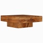 Mesa de centro de madera maciza de acacia 80x80x30 cm