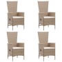 Juego de comedor de jardín 7 piezas ratán sintético beige de vidaXL, Conjuntos de jardín - Ref: Foro24-3070771, Precio: 1,00 ...