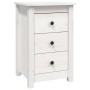 Solid white pine wood bedside table 40x35x61.5 cm by vidaXL, Nightstands - Ref: Foro24-813701, Price: 73,82 €, Discount: %