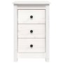 Nachttisch aus massivem weißem Kiefernholz, 40 x 35 x 61,5 cm von vidaXL, Nachttische - Ref: Foro24-813701, Preis: 73,82 €, R...