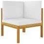 2-seater garden bench in solid acacia wood with cushions by vidaXL, Garden sets - Ref: Foro24-3068853, Price: 167,90 €, Disco...