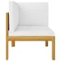 2-seater garden bench in solid acacia wood with cushions by vidaXL, Garden sets - Ref: Foro24-3068853, Price: 167,90 €, Disco...