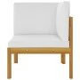 2-seater garden bench in solid acacia wood with cushions by vidaXL, Garden sets - Ref: Foro24-3068853, Price: 167,90 €, Disco...