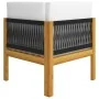2-seater garden bench in solid acacia wood with cushions by vidaXL, Garden sets - Ref: Foro24-3068853, Price: 167,90 €, Disco...