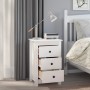 Nachttisch aus massivem weißem Kiefernholz, 40 x 35 x 61,5 cm von vidaXL, Nachttische - Ref: Foro24-813701, Preis: 73,82 €, R...