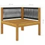 2-seater garden bench in solid acacia wood with cushions by vidaXL, Garden sets - Ref: Foro24-3068853, Price: 167,90 €, Disco...
