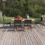 Juego de comedor de jardín 7 piezas ratán sintético negro de vidaXL, Conjuntos de jardín - Ref: Foro24-3070772, Precio: 438,35 €