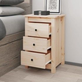 Solid pine wood bedside table 40x35x61.5 cm by vidaXL, Nightstands - Ref: Foro24-813699, Price: 67,94 €, Discount: %