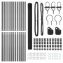 Reja con postes Gris 1.6 x 25 m Acero