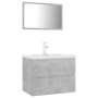 Betongraues Badezimmermöbel-Set aus Holzwerkstoff von vidaXL, Badezimmermöbel - Ref: Foro24-3071679, Preis: 195,62 €, Rabatt: %
