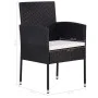 5-teiliges Garten-Esszimmerset schwarz von vidaXL, Gartensets - Ref: Foro24-3068779, Preis: 310,79 €, Rabatt: %