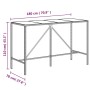 Gartentisch und hohe Hocker 11 Stück aus Holz und schwarzem PE-Rattan von vidaXL, Gartensets - Ref: Foro24-3187682, Preis: 50...