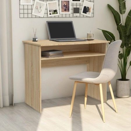 Schreibtisch aus Sonoma-Eichensperrholz, 90 x 50 x 74 cm von vidaXL, Schreibtische - Ref: Foro24-801173, Preis: 73,39 €, Raba...