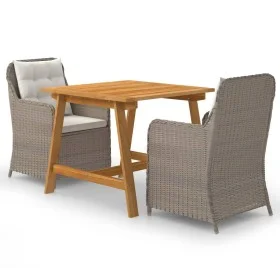 Braunes 3-teiliges Garten-Ess-Set von vidaXL, Gartensets - Ref: Foro24-3068716, Preis: 350,10 €, Rabatt: %