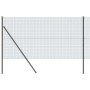 Reja con postes Gris 1.2 x 50 m Acero