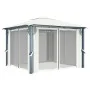 Gazebo with curtain and cream aluminum LED light strip 300x300cm by vidaXL, Tents and gazebos - Ref: Foro24-3070332, Price: 4...