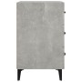 Concrete gray engineered wood bedside table 40x40x66 cm by vidaXL, Nightstands - Ref: Foro24-812091, Price: 58,71 €, Discount: %