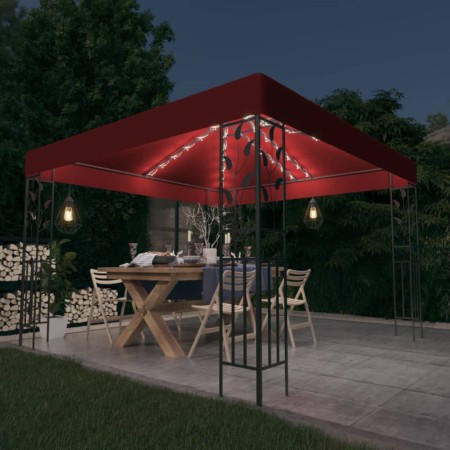 Pavillon mit LED-Lichtbändern 3x3 m rot rot von vidaXL, Zelte und Pavillons - Ref: Foro24-3070297, Preis: 255,04 €, Rabatt: %