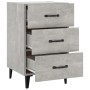 Concrete gray engineered wood bedside table 40x40x66 cm by vidaXL, Nightstands - Ref: Foro24-812091, Price: 58,71 €, Discount: %