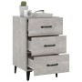 Concrete gray engineered wood bedside table 40x40x66 cm by vidaXL, Nightstands - Ref: Foro24-812091, Price: 58,71 €, Discount: %
