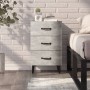 Concrete gray engineered wood bedside table 40x40x66 cm by vidaXL, Nightstands - Ref: Foro24-812091, Price: 58,71 €, Discount: %