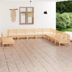 Gartenmöbel-Set 11-teilig aus massivem Kiefernholz von vidaXL, Gartensets - Ref: Foro24-3083144, Preis: 467,23 €, Rabatt: %