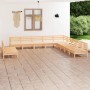 Gartenmöbel-Set 11-teilig aus massivem Kiefernholz von vidaXL, Gartensets - Ref: Foro24-3083144, Preis: 488,44 €, Rabatt: %