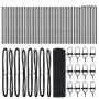 Reja con postes Gris 0.6 x 100 m Acero
