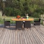 7-teiliges Garten-Ess-Set aus schwarzem synthetischem Rattan von vidaXL, Gartensets - Ref: Foro24-3070774, Preis: 508,89 €, R...