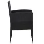 7-teiliges Garten-Ess-Set aus schwarzem synthetischem Rattan von vidaXL, Gartensets - Ref: Foro24-3070774, Preis: 548,48 €, R...