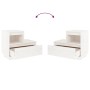 Mesita de noche madera maciza de pino blanco 60x34x51 cm de vidaXL, Mesitas de noche - Ref: Foro24-814376, Precio: 64,01 €, D...