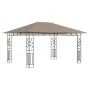 Cenador con mosquitera y tira luz LED taupé 4x3x2,73m 180 g/m² by vidaXL, Tents and gazebos - Ref: Foro24-3070319, Price: 356...