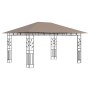 Cenador con mosquitera y tira luz LED taupé 4x3x2,73m 180 g/m² by vidaXL, Tents and gazebos - Ref: Foro24-3070319, Price: 363...