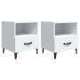 Nachttische 2 Einheiten Sperrholz weiß von vidaXL, Nachttische - Ref: Foro24-812025, Preis: 63,80 €, Rabatt: %
