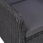 Juego de comedor para jardín 5 piezas negro de vidaXL, Conjuntos de jardín - Ref: Foro24-3068772, Precio: 755,84 €, Descuento: %