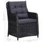 5-teiliges Garten-Esszimmerset schwarz von vidaXL, Gartensets - Ref: Foro24-3068772, Preis: 927,04 €, Rabatt: %