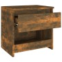 Smoked oak plywood nightstand 40x30x39cm by vidaXL, Nightstands - Ref: Foro24-815129, Price: 27,56 €, Discount: %