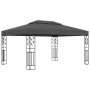 Gazebo with double roof and anthracite LED light strip 3x4 m by vidaXL, Tents and gazebos - Ref: Foro24-3070299, Price: 271,9...