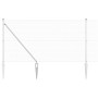 Reja con postes Plateado 1.4 x 10 m Acero