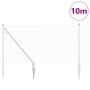 Reja con postes Plateado 1.4 x 10 m Acero