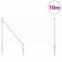 Reja con postes Plateado 1.4 x 10 m Acero