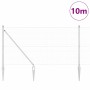 Reja con postes Plateado 1.4 x 10 m Acero