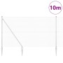 Reja con postes Plateado 1.5 x 10 m Acero