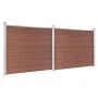 Brown WPC Fence Panel Set 353x146 cm by vidaXL, fence panels - Ref: Foro24-3070451, Price: 648,81 €, Discount: %