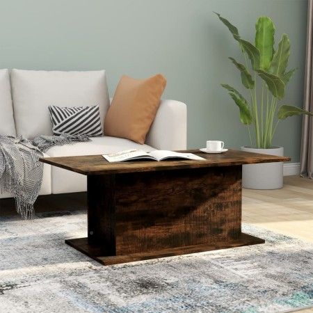 Couchtisch aus geräuchertem Eichenholzwerkstoff, 102 x 55,5 x 40 cm von vidaXL, Couchtisch - Ref: Foro24-813092, Preis: 41,62...